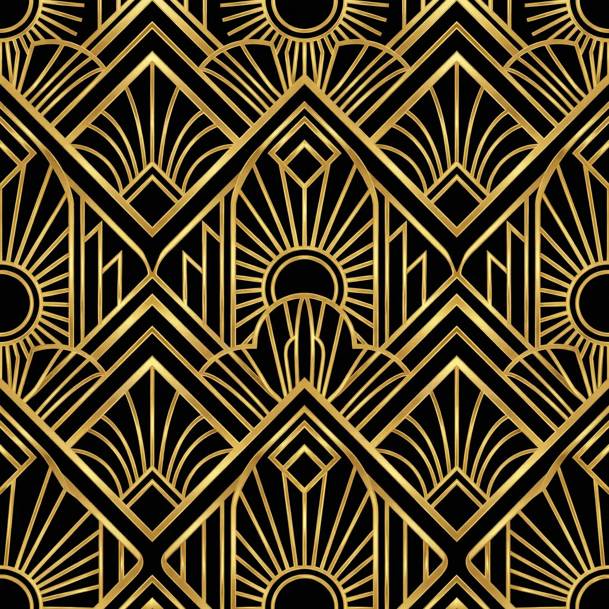 Art Deco几何图案 - 装饰 慕星棋牌 页面