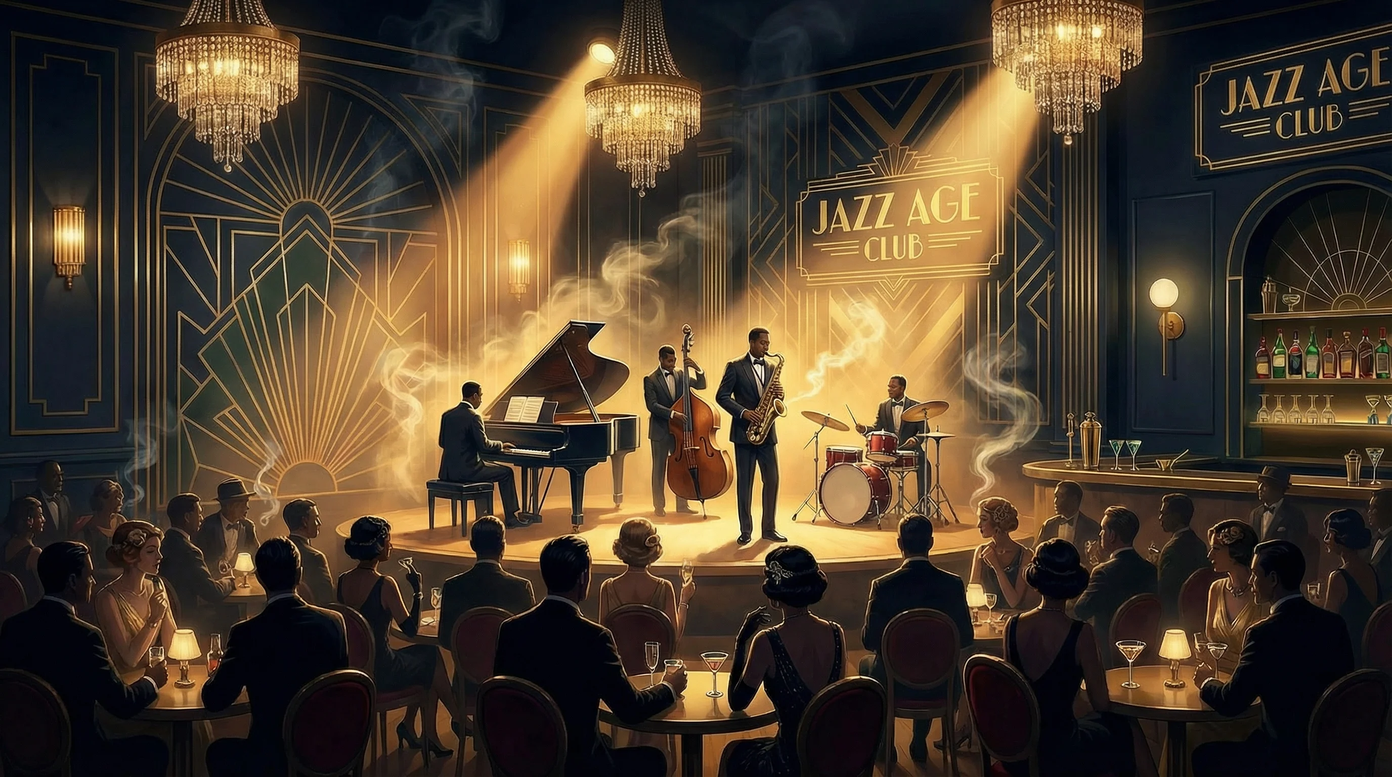 爵士乐队现场演出 - 体验 慕星棋牌 的魅力